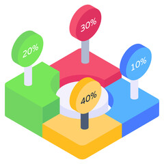 
An online graphical report in isometric style

