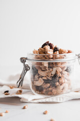 granola in a jar