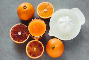 Fresh homemade orange juice