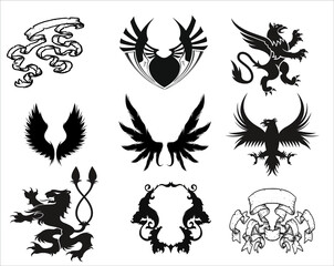 symbol logos of the emblem . vector logo