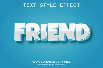 friend text effect editable