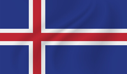 Flag Of Iceland - Grunge