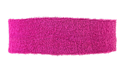 Violet training headband isolated on a white background. Sport equipment.