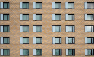 Fassade eines modernen Wohngebäudes in Hamburg, Deutschland