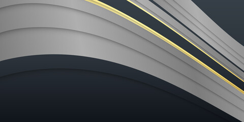 Obraz premium Black abstract geometric background. Modern shape concept. Abstract polygonal pattern luxury black with silver. Black premium background with luxury dark polygonal pattern and silver triangle lines.