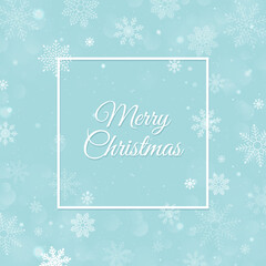 Christmas Snowflakes Blurred Background