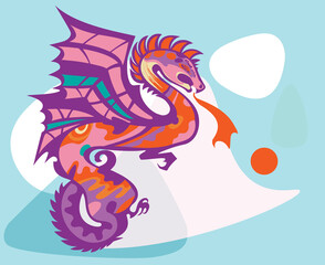 Traditional asian dragon