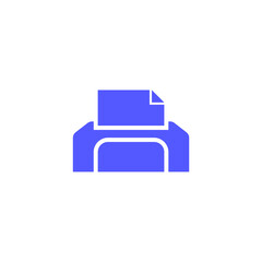 Simple printer icon for offices and homes