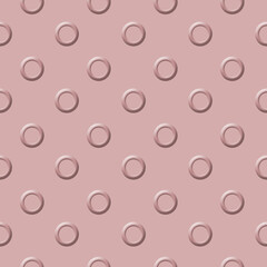 Abstract illustration with circles on pink background