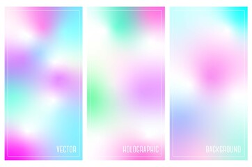 Background gradient color gradation abstract mesh blend, vector  soft bright and holographic iridescent pattern