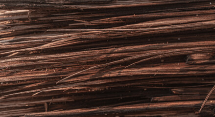 Zbliżenie na strukturę ciemnego drewna, zniszczone drzewo, piękne tło, tekstura. - obrazy, fototapety, plakaty
