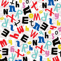 geometric color writing pattern background and texture