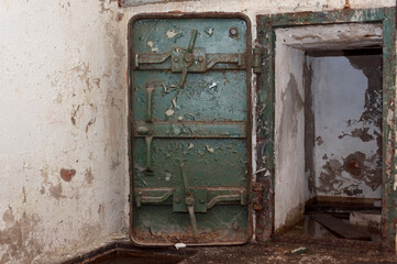 Fototapeta na wymiar Abandoned Cold War shelter