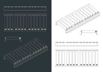Roller conveyor blueprints
