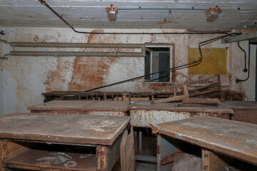 Fototapeta na wymiar Abandoned Cold War shelter