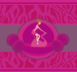 Indoor Cycling flyer - zebra pattern