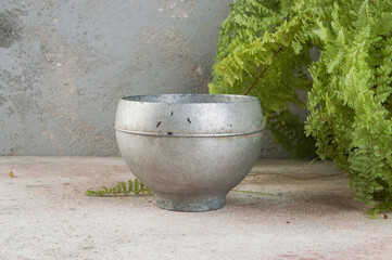 Vintage aluminum pot