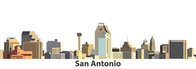 San Antonio city skyline vector illustration
