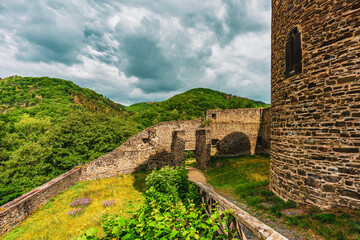 Fototapeta premium The Bürresheim Castle near Mayen in Eifel, Germany.