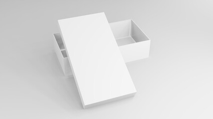 Box Mockups blank packaging box 3d rendering
