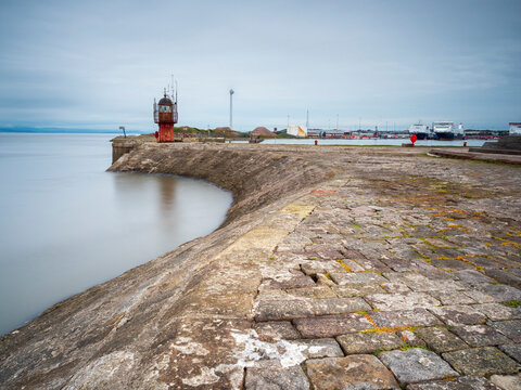 Heysham pier and lighthouse