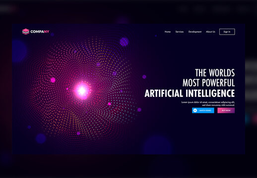 Artificial Intelligence and Deep Learning Landing Page