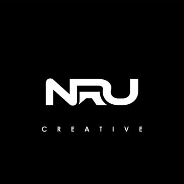 NRU Letter Initial Logo Design Template Vector Illustration