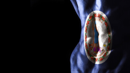 Virginia flag on abs muscles, Virginia Gym