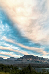 dramatic summer  landscape photo taken in Glacier national Park in Montana.
