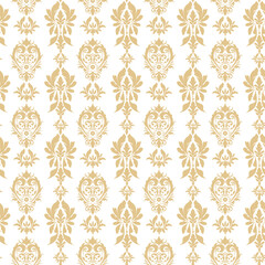 Royal victorian seamless pattern. Damask royal pattern