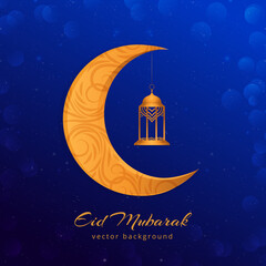 Eid Mubarak modern islamic background © DesignToonsy
