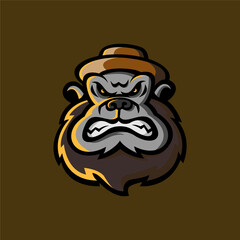Monkey head mascot