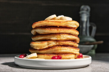 freshly baked pancakes