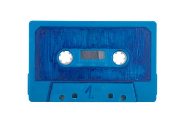 Scribbeld blue audio Tape