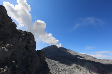 Fototapeta na wymiar Volcan Sabancaya, Arequipa, Pérou