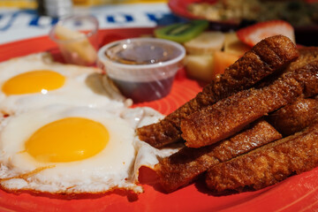 French Toast and Eggs