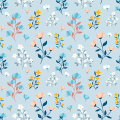 Elegant floral pattern. Floral seamless pattern. Ditsy print