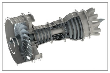 3D design of a turbine. © guiuggioni