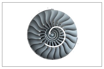 3D design of a turbine.