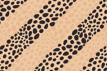 Abstract dots animal print design. Leopard print design. Cheetah skin background.