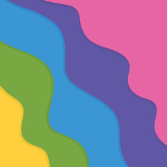 Colorful wavy background.  Dynamic effect. Futuristic technology style