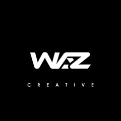 WAZ Letter Initial Logo Design Template Vector Illustration