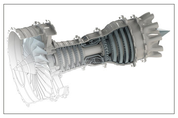3D design of a turbine. © guiuggioni