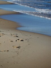 Ostseeküste mit wellenformen