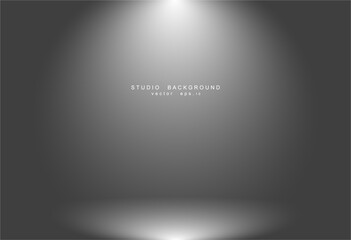 Empty white grey gradient studio room background. backdrop light
