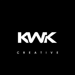 Obraz premium KWK Letter Initial Logo Design Template Vector Illustration