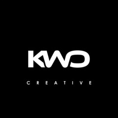 KWO Letter Initial Logo Design Template Vector Illustration