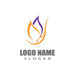 Beauty Butterfly logo Vector icon design