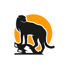animal cheetah logo on the prowl