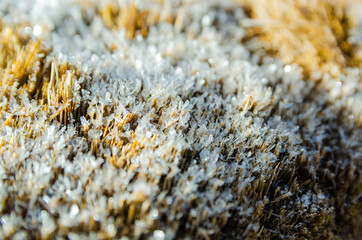 ice on stone